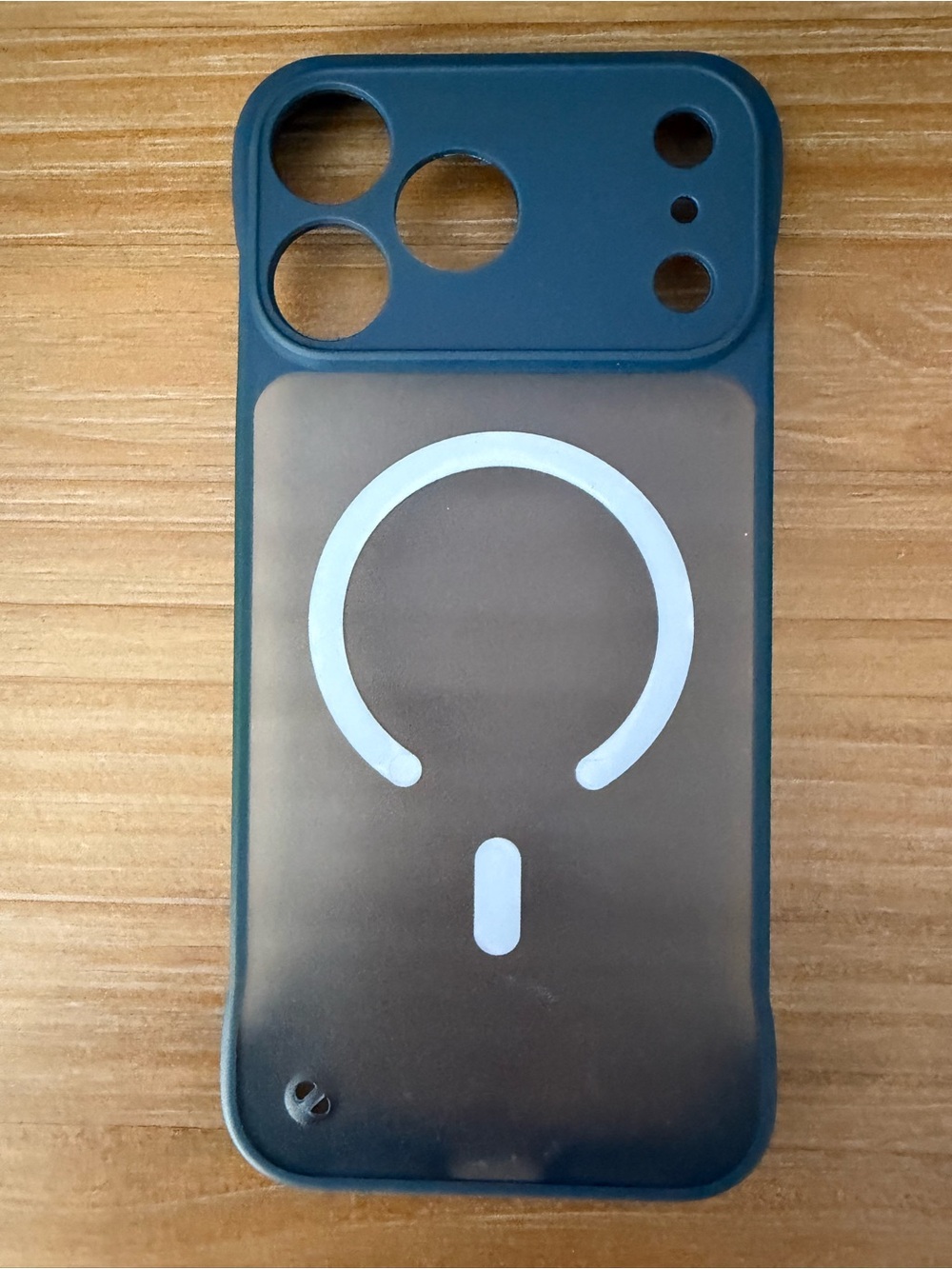 MagSafe Compatible Teal Phone Case with Clear Back